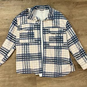 Workshop Republic Faux Suede Leather Shacket